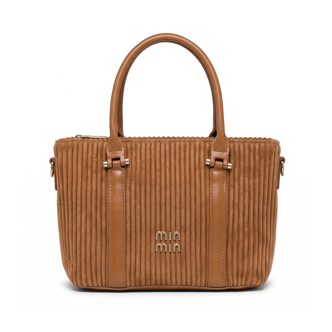 MIN MIN CARAMEL PLISSE CROSSBODY