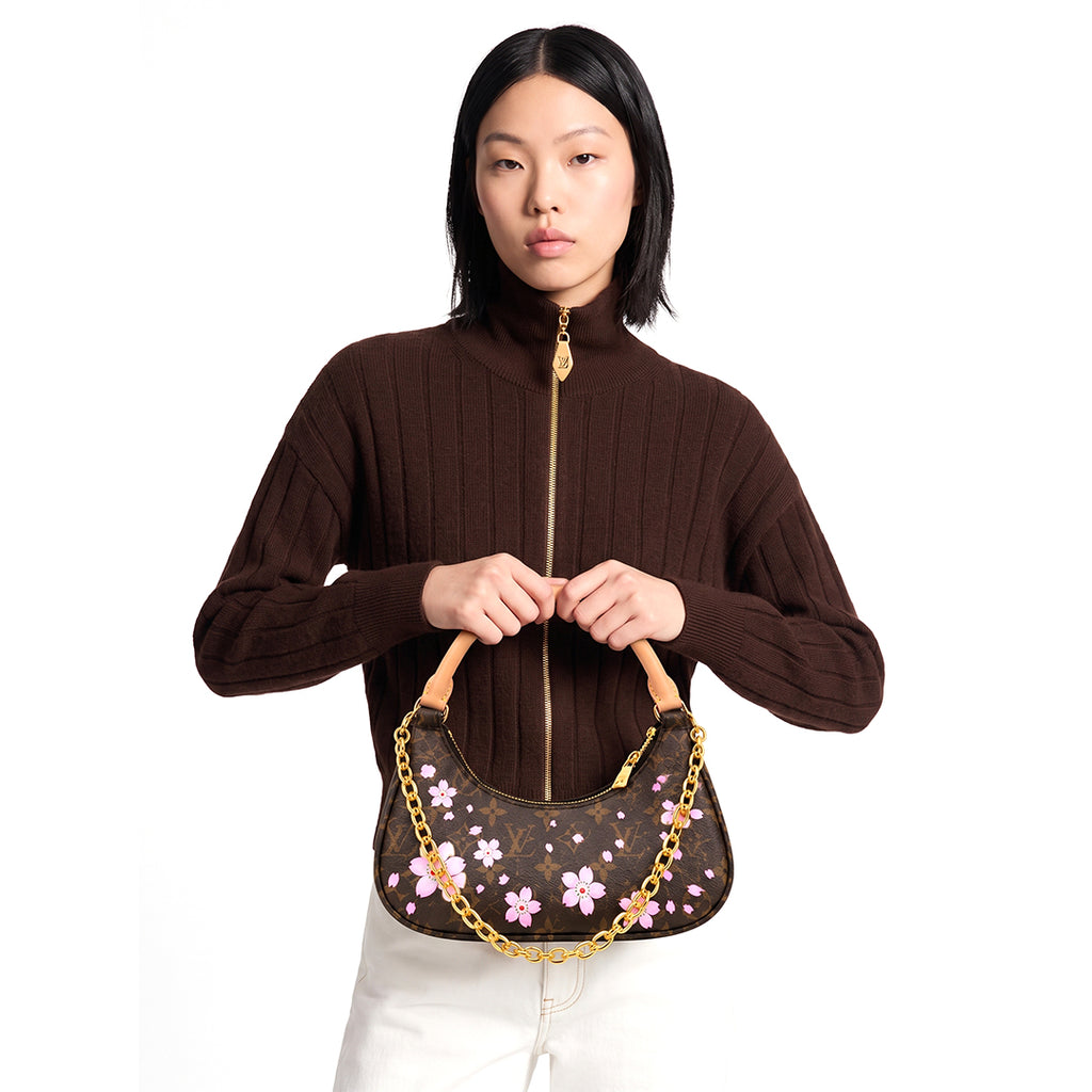 LV Monogram Pink Blossom Shoulder Bag