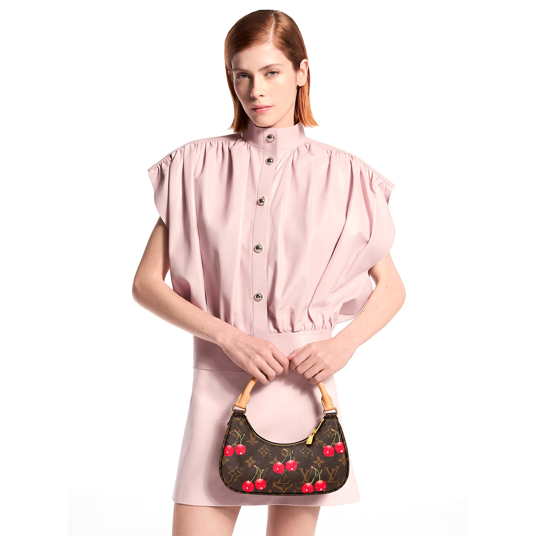 LV Monogram Cherry Print Shoulder Bag