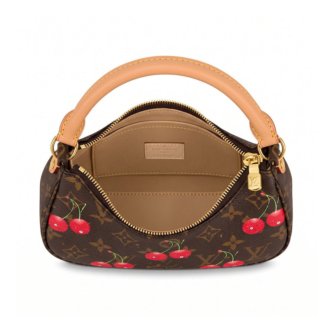 LV Monogram Cherry Print Shoulder Bag